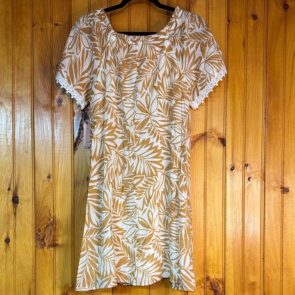 Love Blossom Floral Leaf Print Dress - Picture 11 of 11
